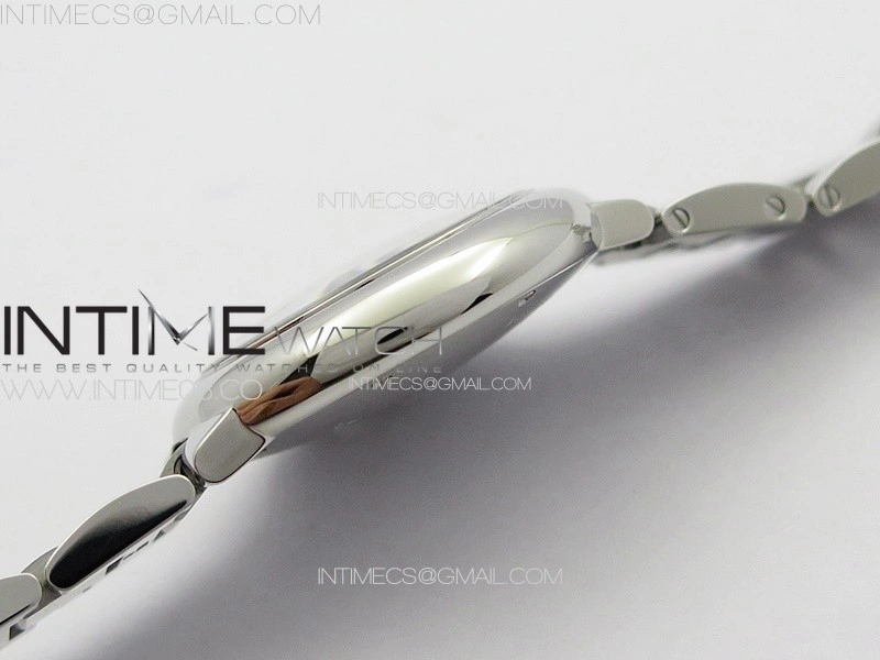 Ballon Bleu 33mm SS V20F 1:1 Best Edition White Textured Dial on SS Bracelet Gen Cal.157 Quartz